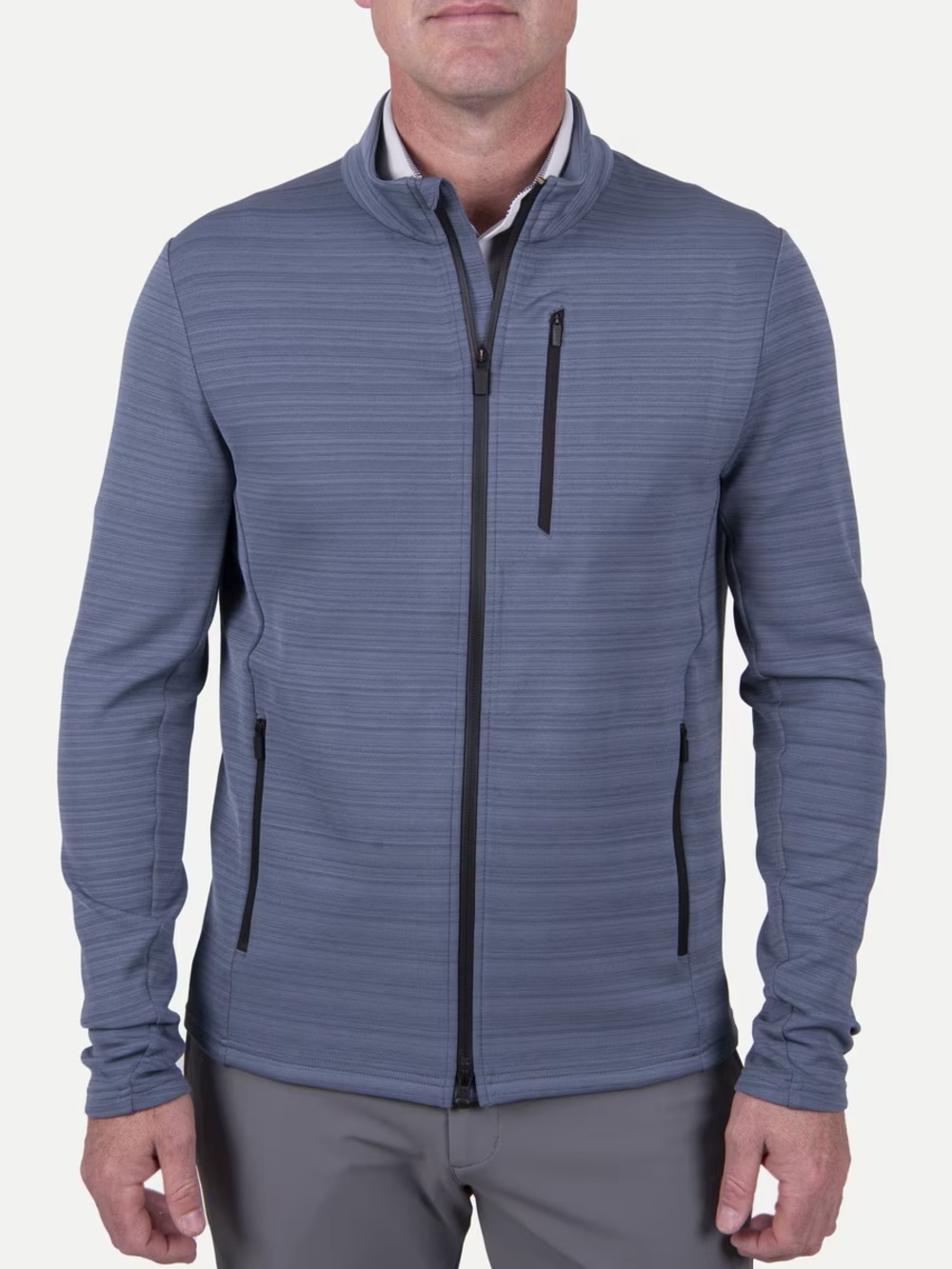 KJUS Men's Colton Midlayer Jacket STEELE BLUE size 52/L